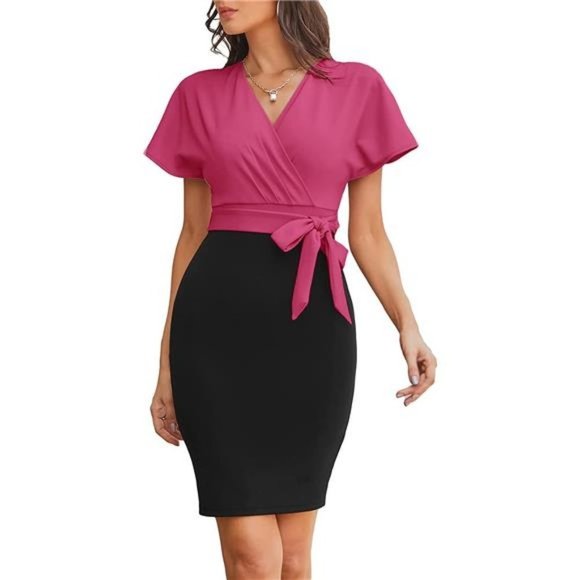 Dresses & Skirts - Women's Business Pencil Dress, Amaranth